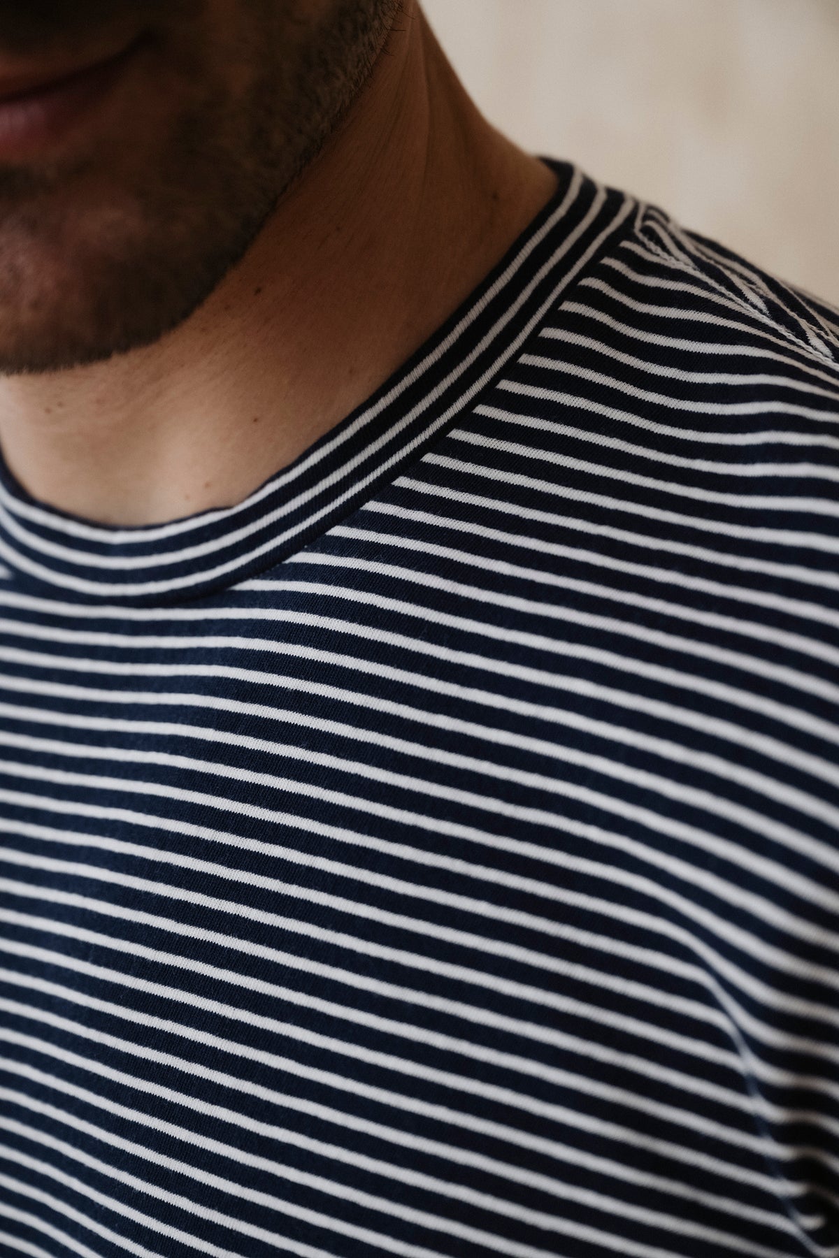 SS Simple Stripe Crew Tee