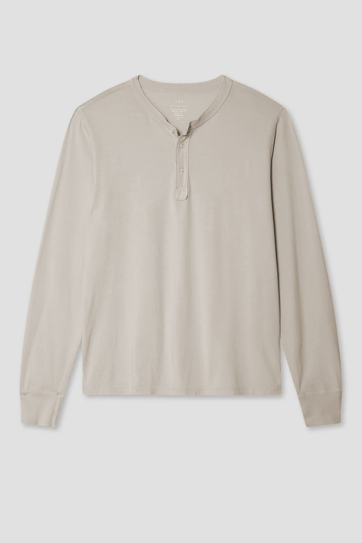 Long Sleeve Supima Jersey Henley
