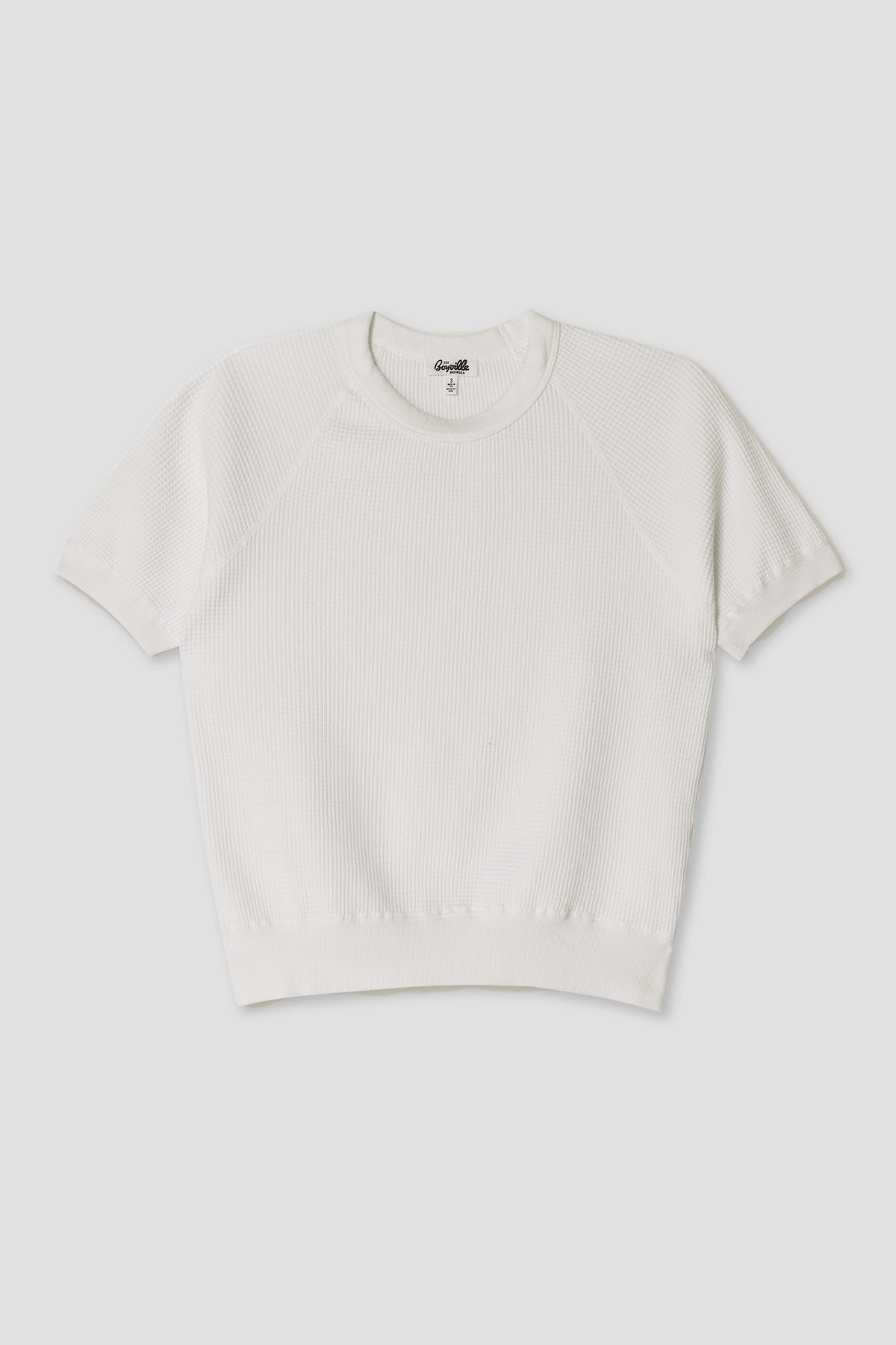 Short Sleeve Waffle Sweatshirt