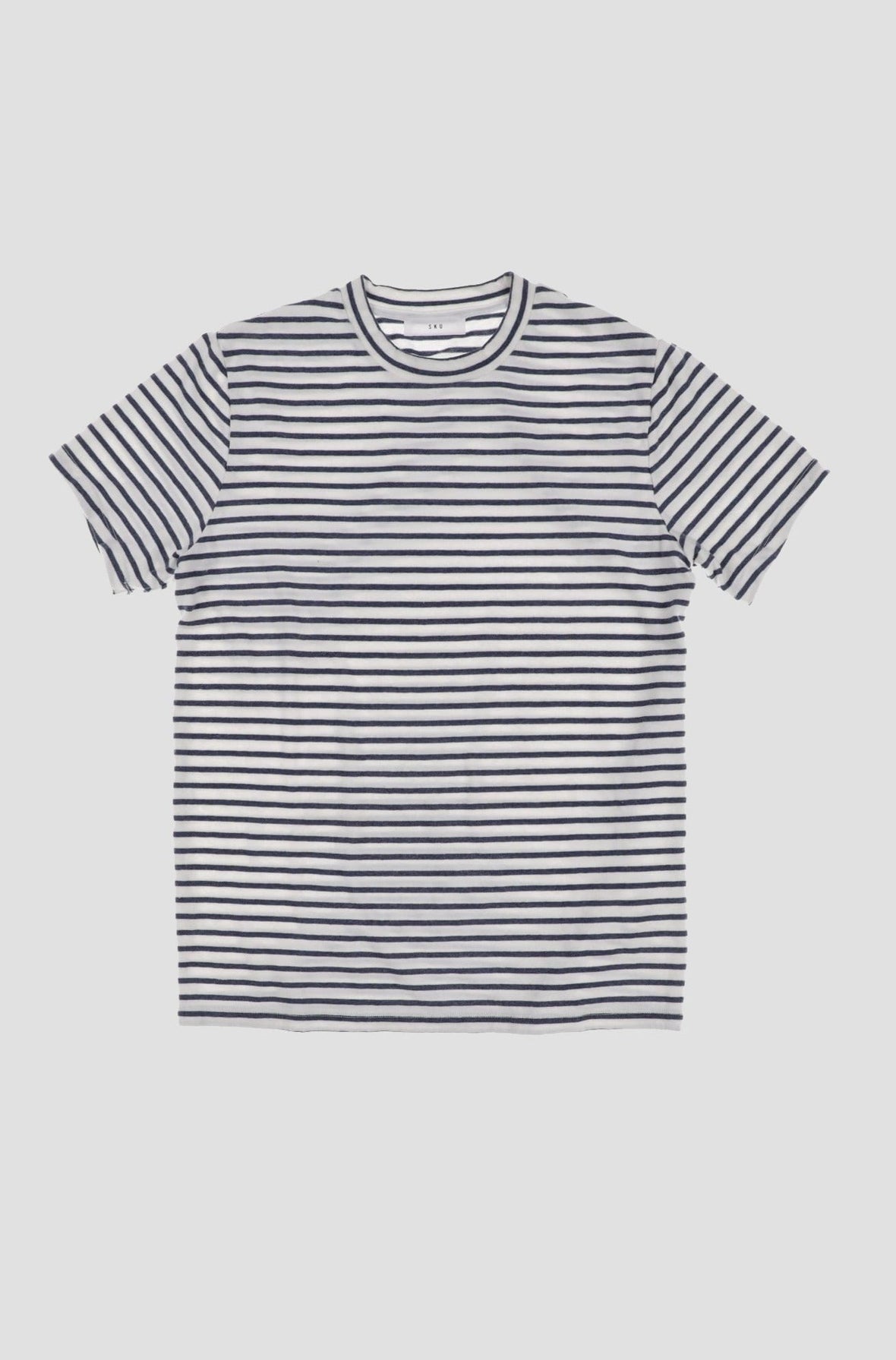 Organic Hemp Stripe Crew Tee